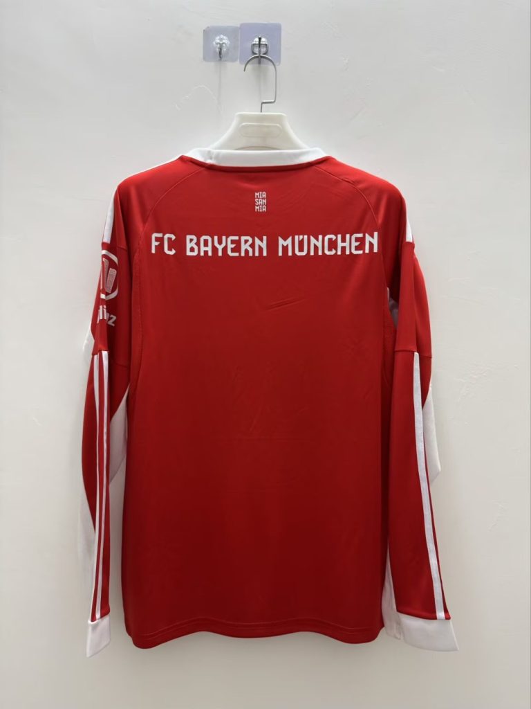 Bayern Munich 2025-26 Home Long Sleeve Shirt
