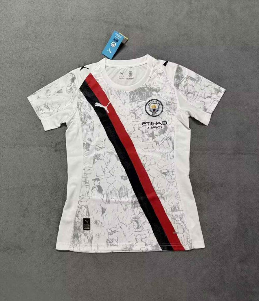 Mujer Manchester City 2025-26 Visitante Club Copa Mundial Camiseta versión jugador