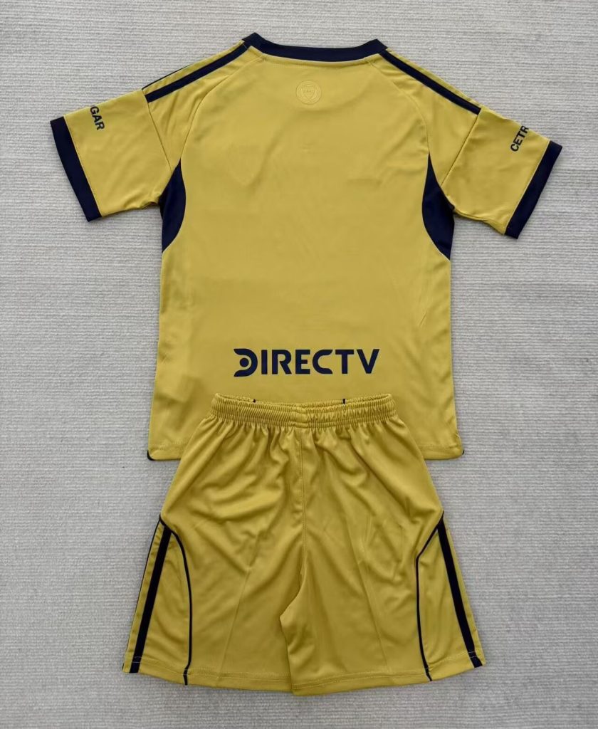 Niños Boca Juniors Plate 2025-26 Visitante Kit