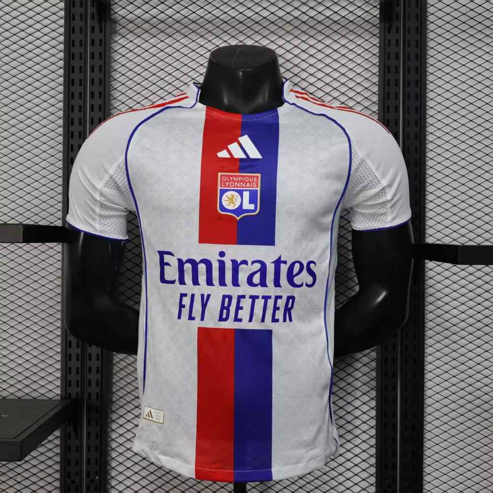 Lyon 2025-26 Camiseta local versión jugador
