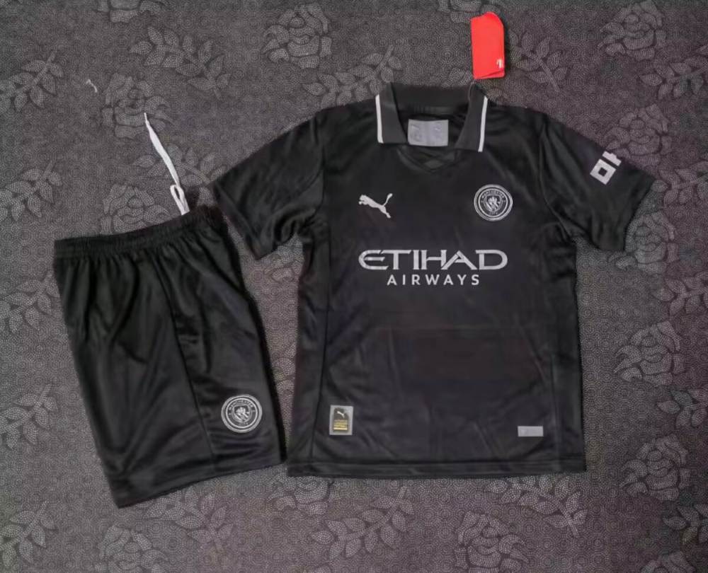 Niños Manchester City 2025-26 Visitante Kit