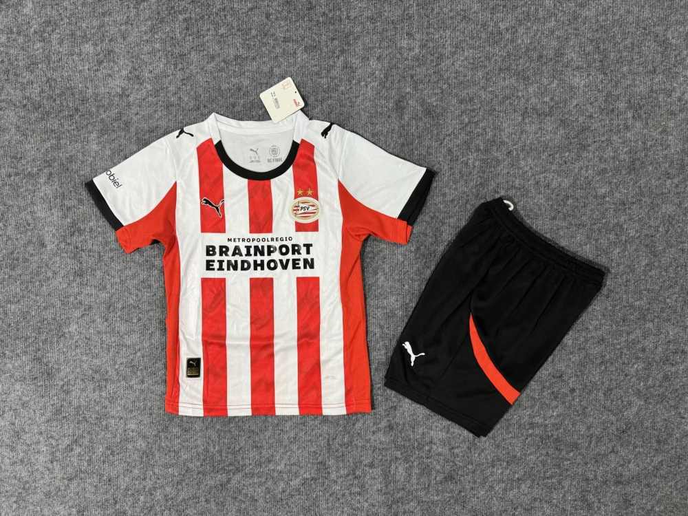 Niños PSV Eindhoven 2025-26 Local Kit