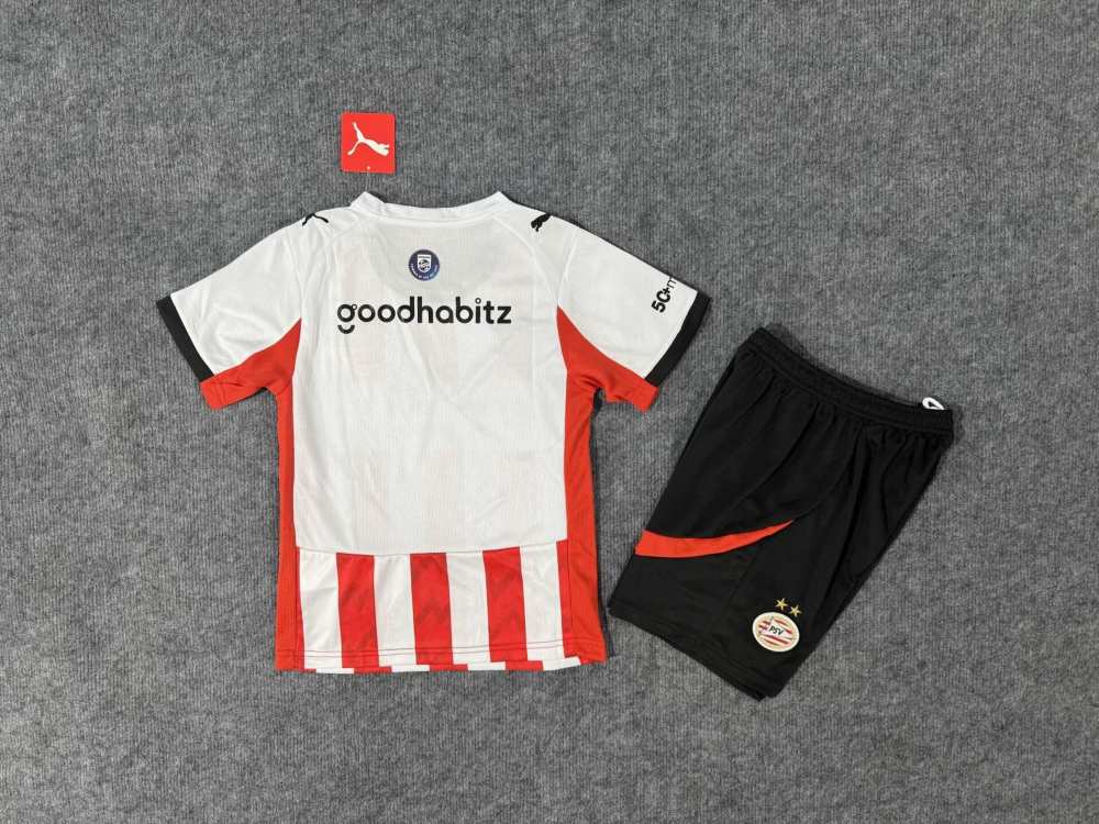 Niños PSV Eindhoven 2025-26 Local Kit