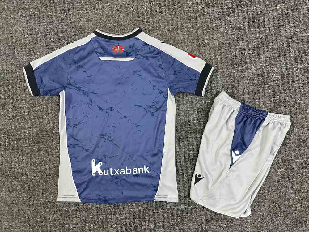 Niños Real Sociedad 2025-26 Visitante Kit