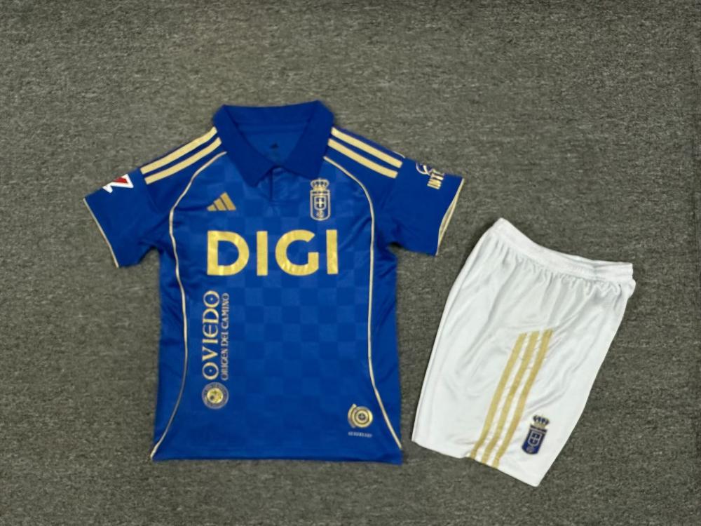 Niños Real Oviedo 2025-26 Local Kit