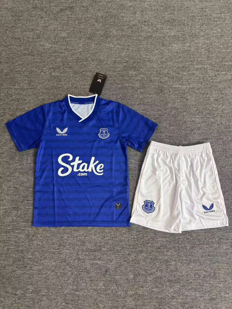 Niños Everton 2025-26 Camiseta local Kit
