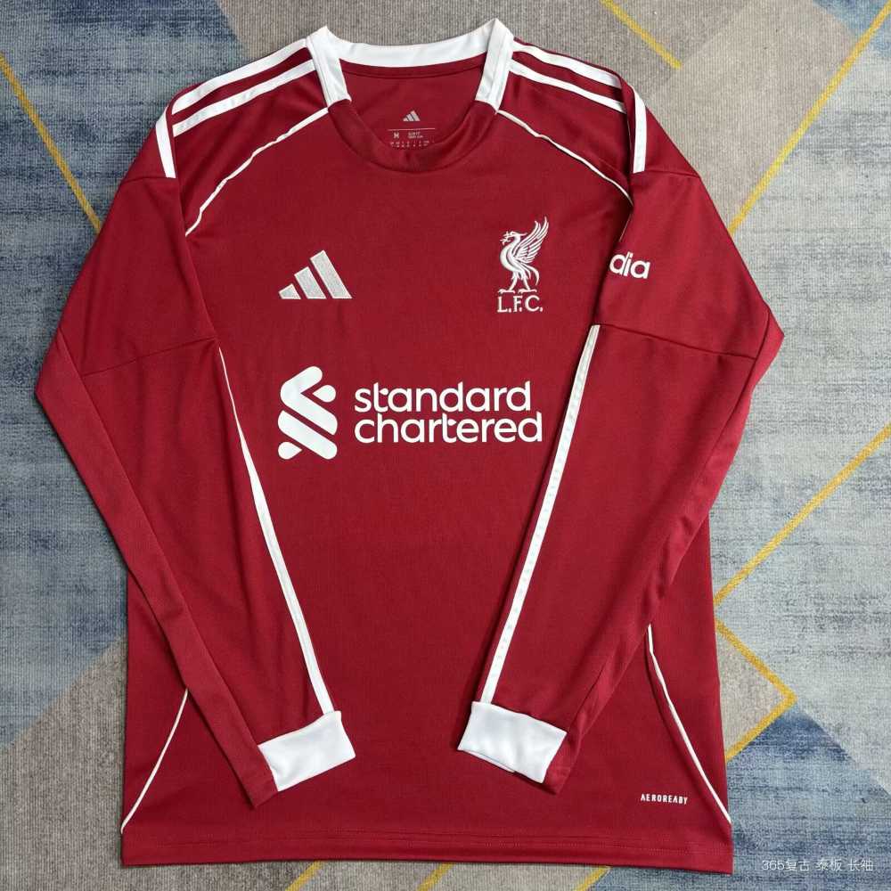 Liverpool 2025-26 Camiseta local de manga larga