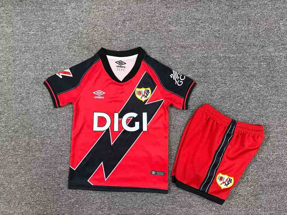 Niños Rayo Vallecano 2025-26 Visitante Kit