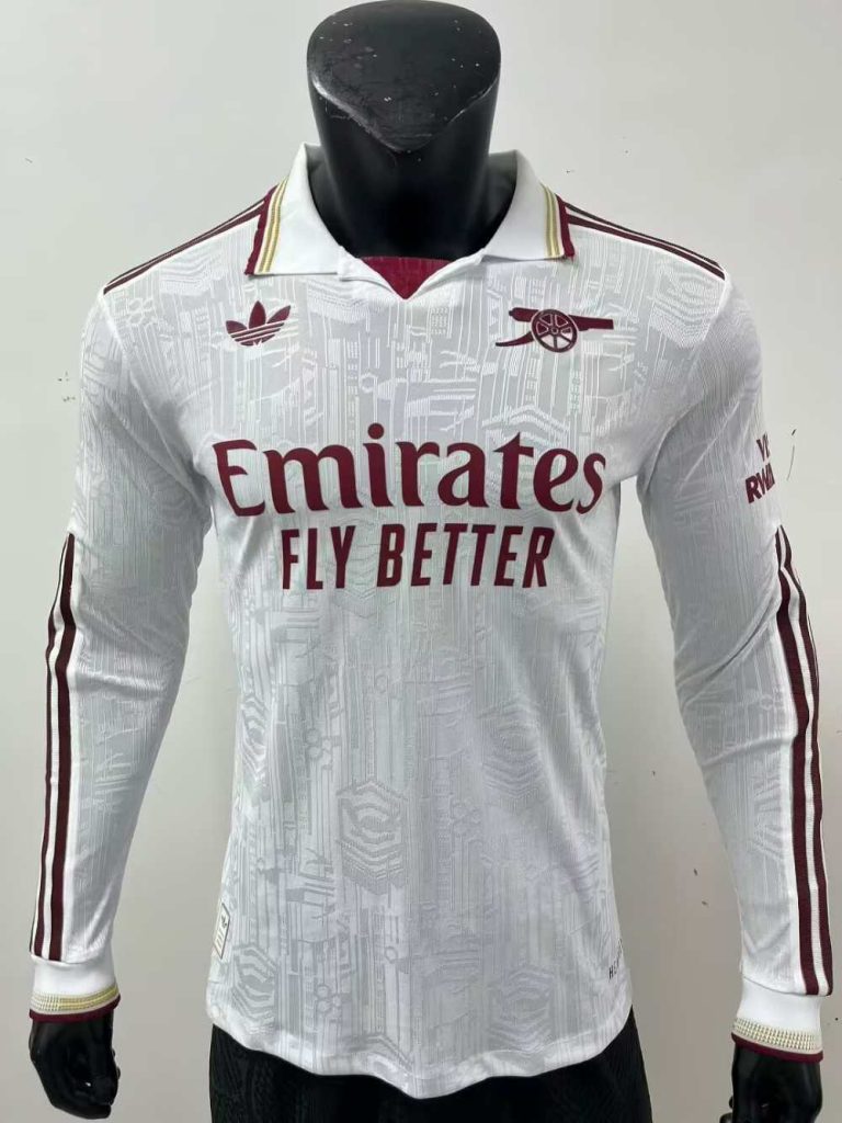 Arsenal 2025-26 Tercera camiseta versión jugador de manga larga