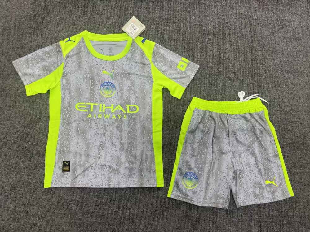 Niños Manchester City 2025-26 Tercera Kit