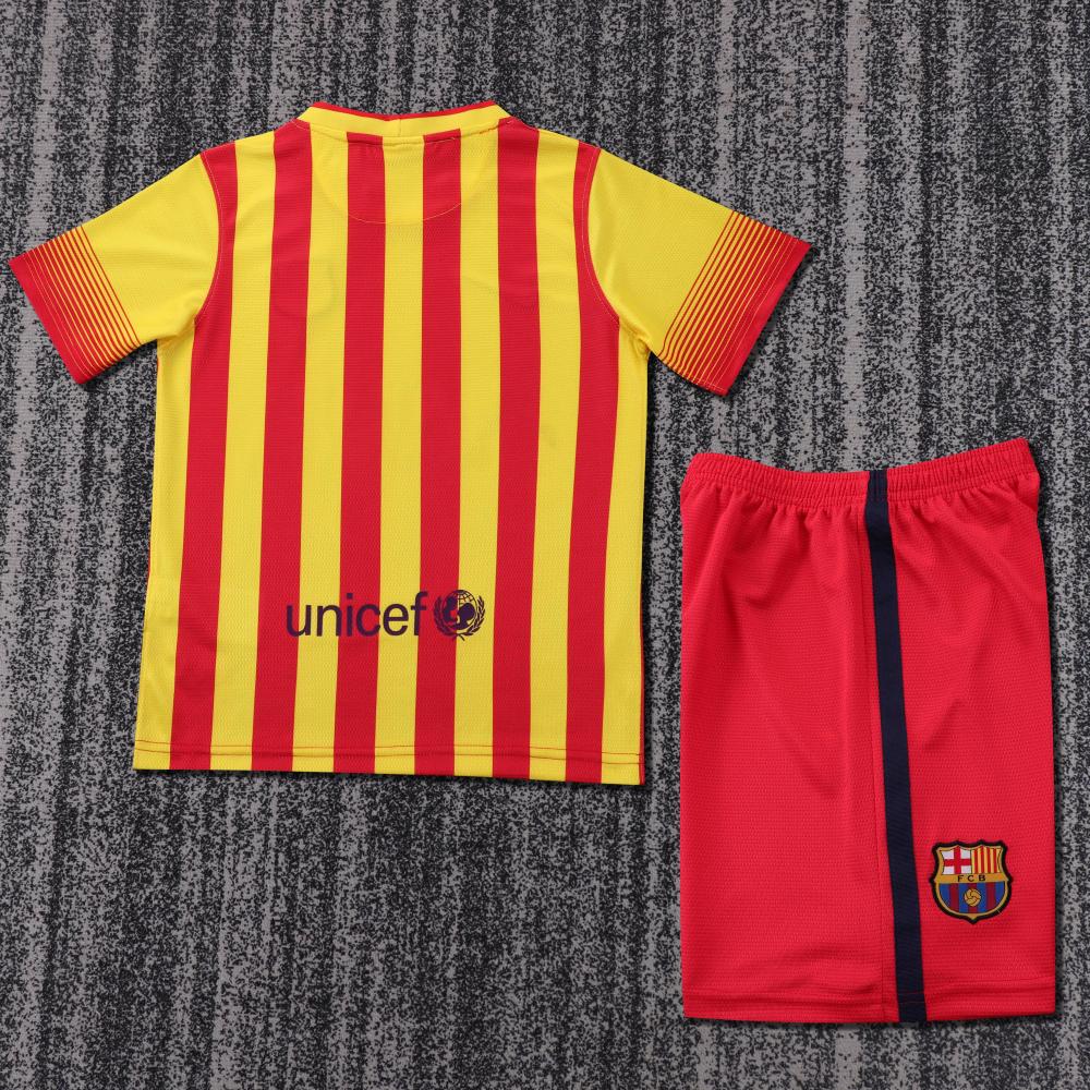 Niños Barcelona 2013-14 Visitante Kit