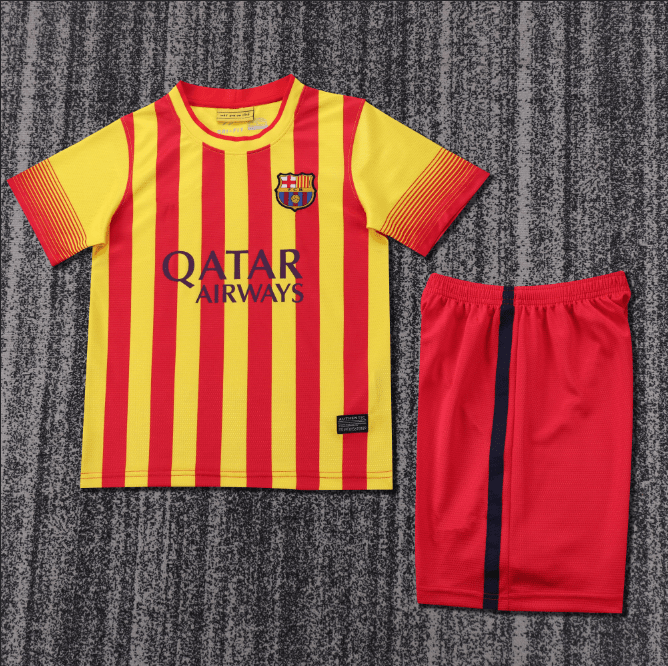Niños Barcelona 2013-14 Visitante Kit