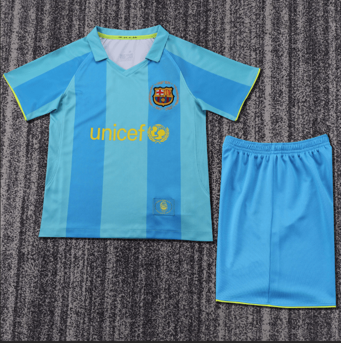 Niños Barcelona 2007-08 Visitante Kit
