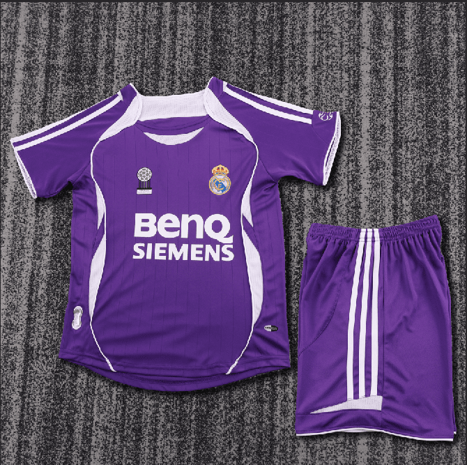 Niños Real Madrid 2006-07 Visitante Kit