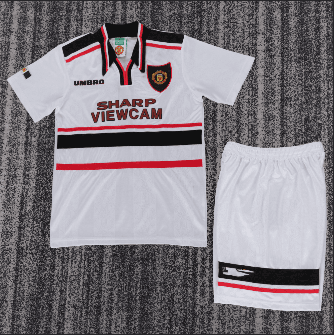 Niños Manchester United 1998-99 Visitante Kit