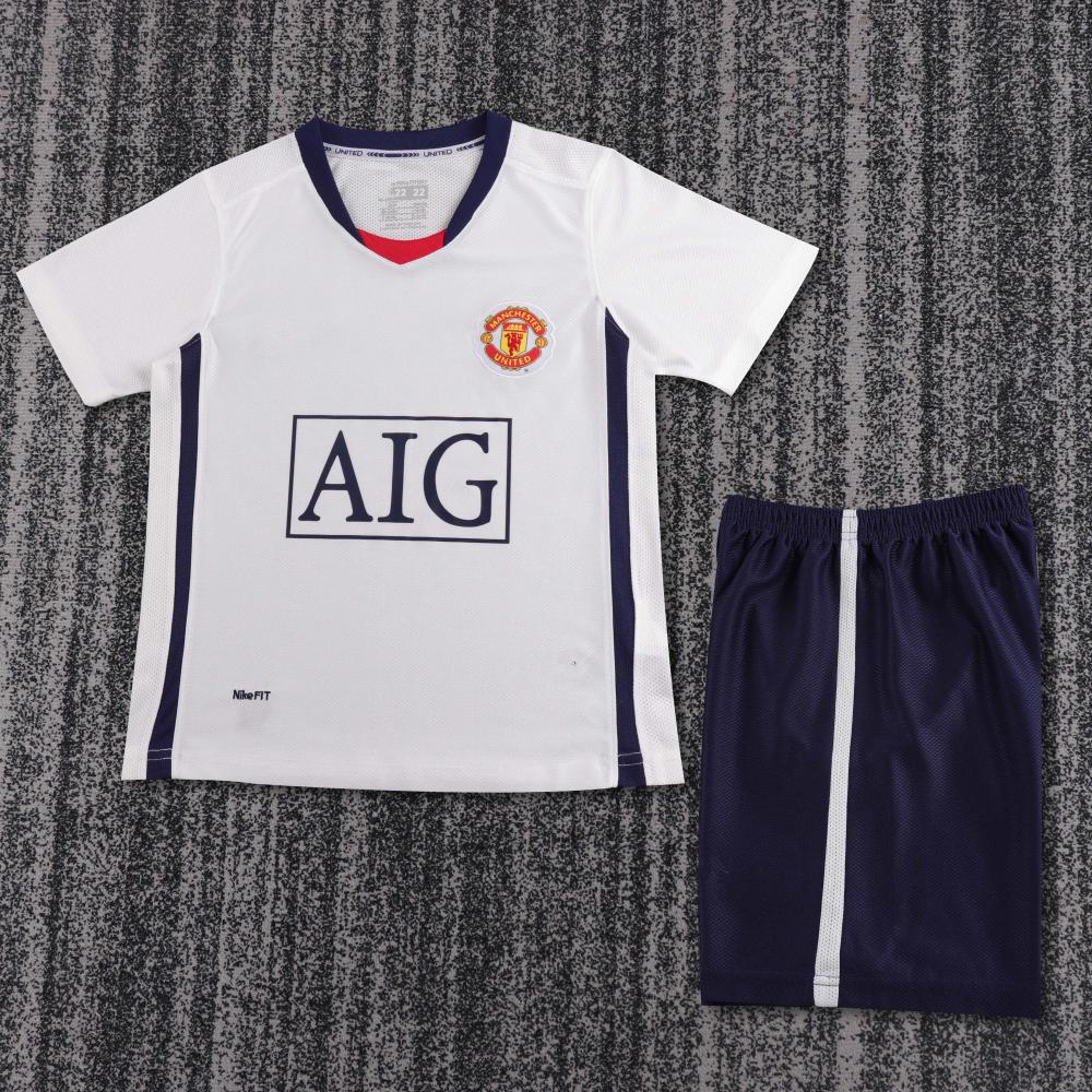 Niños Manchester United 2008-09 Visitante Kit