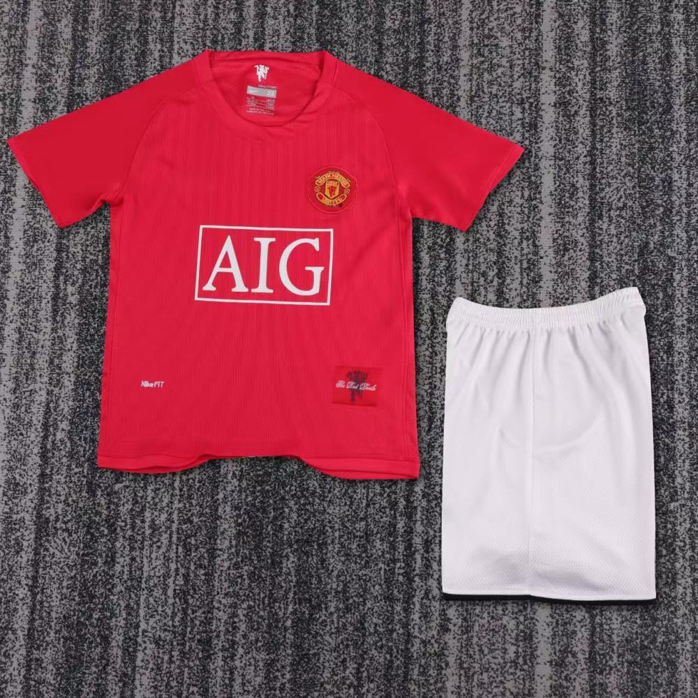 Niños Manchester United 2007-09 Local Kit