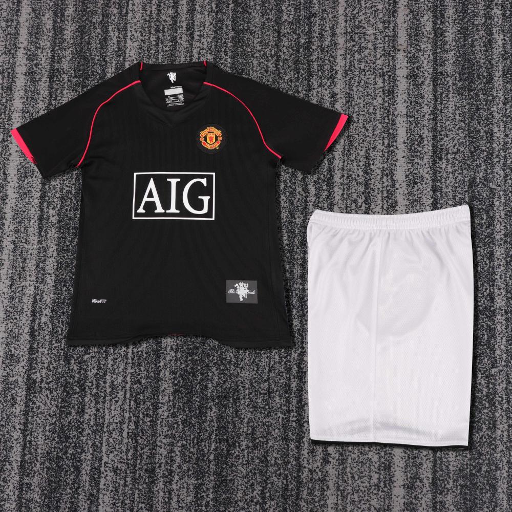 Niños Manchester United 2007-08 Visitante Kit