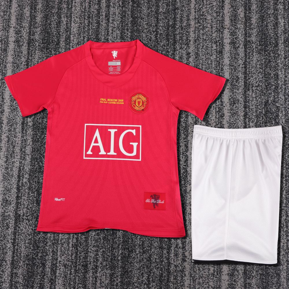 Niños Manchester United 2007-09 Local Champions League Kit