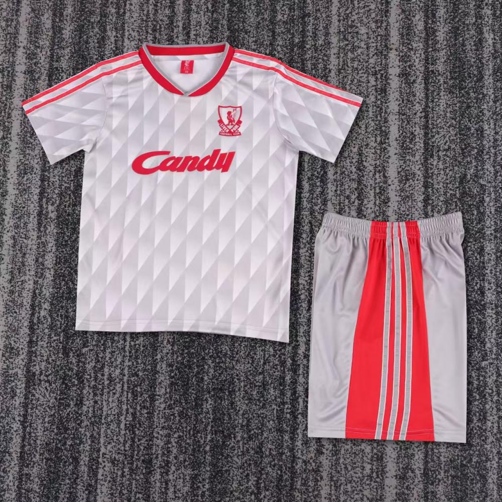 Niños Liverpool 1989-91 Visitante Kit