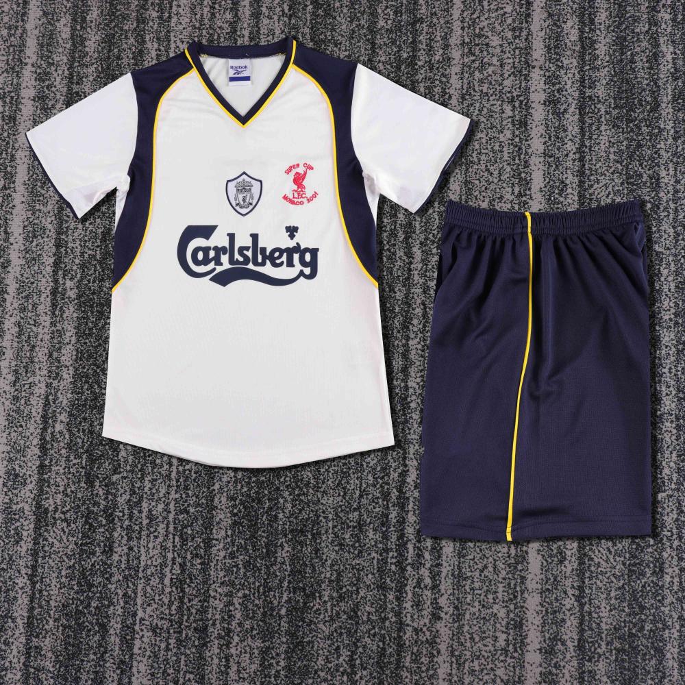 Niños Liverpool 2001-02 Visitante Kit