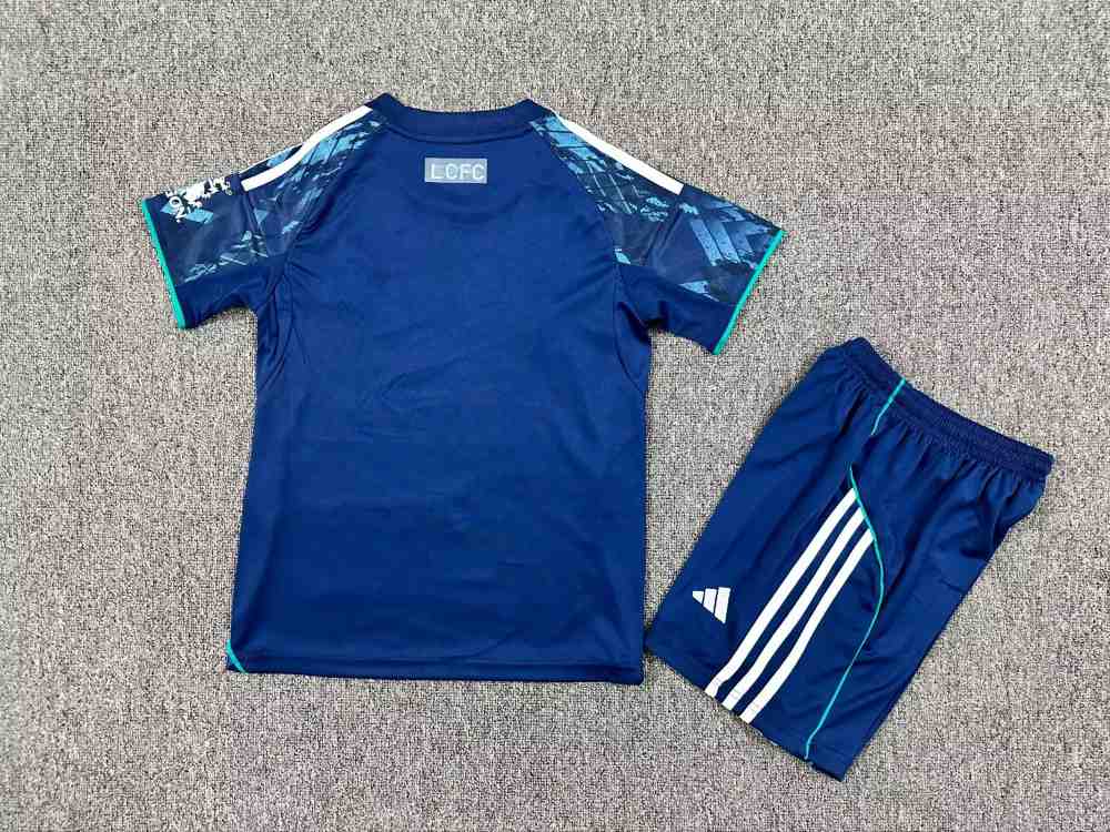 Niños Leicester City 2025-26 Visitante Kit