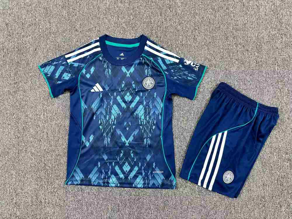 Niños Leicester City 2025-26 Visitante Kit