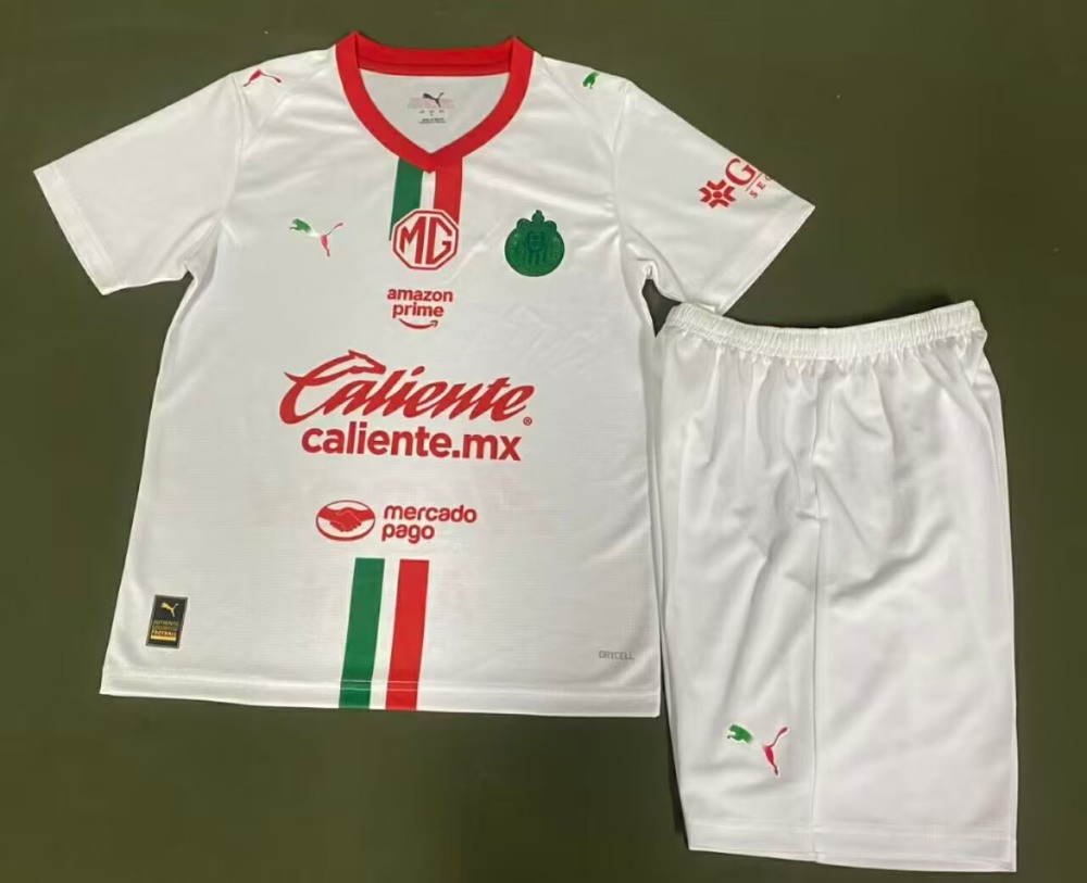 Niños Chivas Guadalajara 2025-26 Visitante Kit