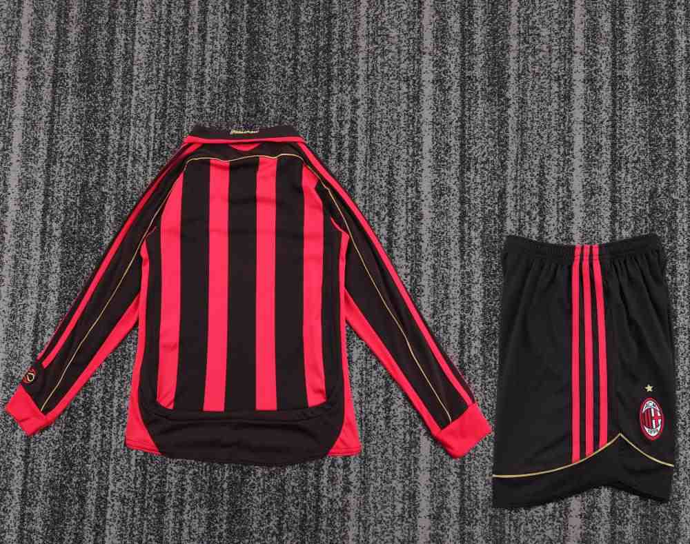 Niños AC Milan 2006-07 Local Long Sleeve Kit