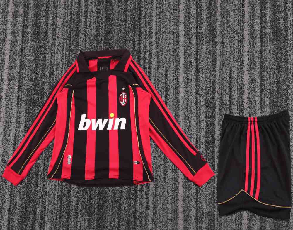 Niños AC Milan 2006-07 Local Long Sleeve Kit