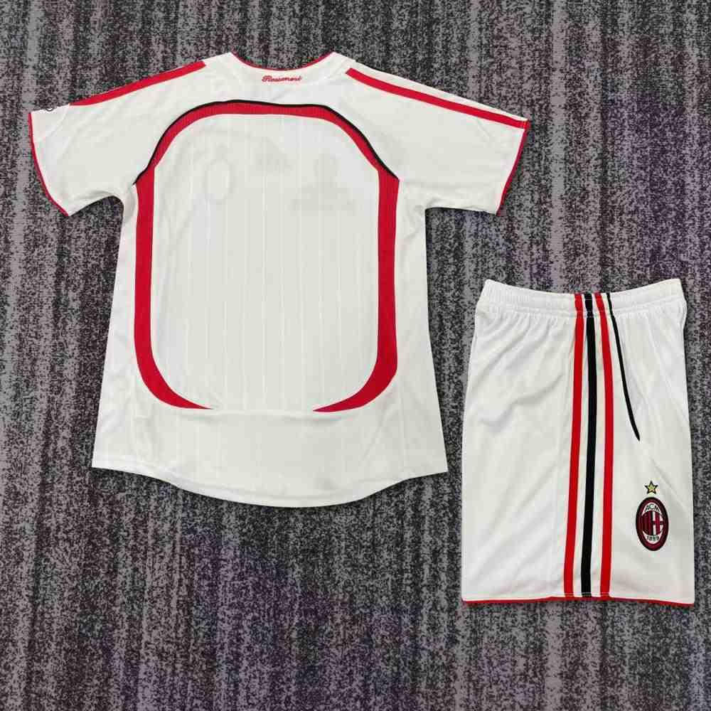 Niños AC Milan 2006-07 Visitante Kit