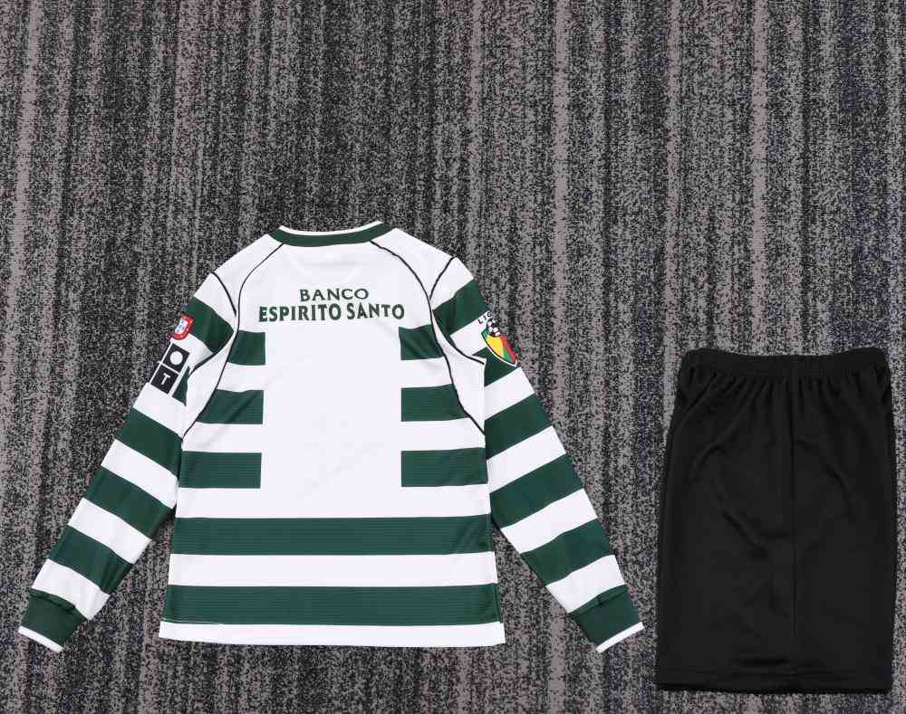 Niños Sporting CP Lisbon 2001-03 Local Long Sleeve Kit