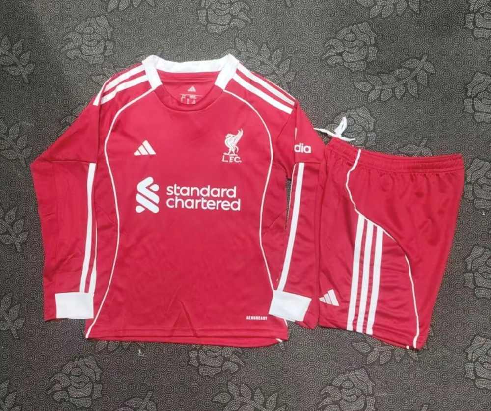 Niños Liverpool 2025-26 Local Long Sleeve Kit