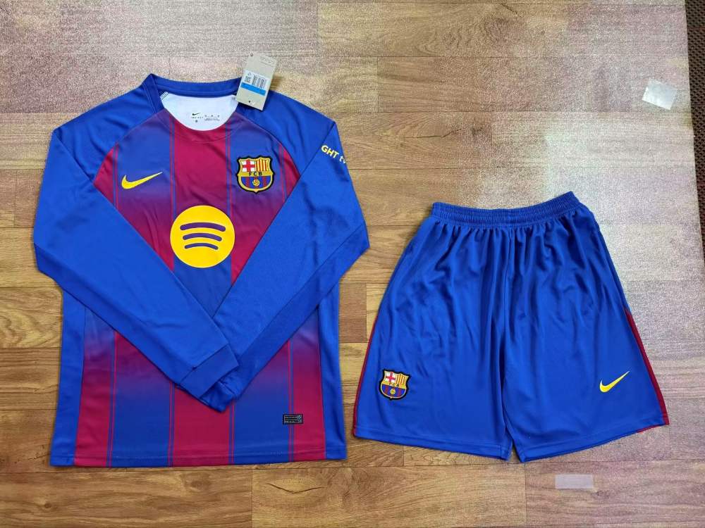 Niños Barcelona 2025-26 Local Long Sleeve Kit