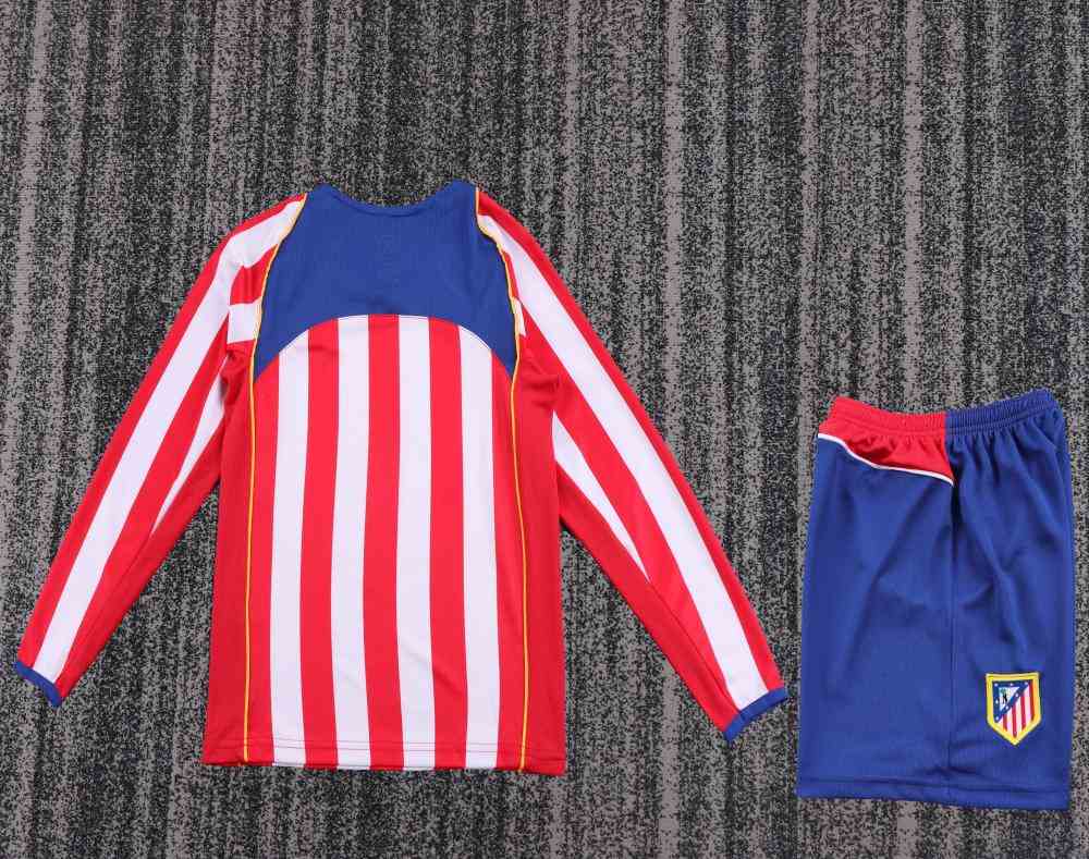 Niños Atlético Madrid 2004-05 Local Long Sleeve Kit