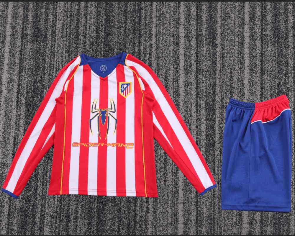 Niños Atlético Madrid 2004-05 Local Long Sleeve Kit