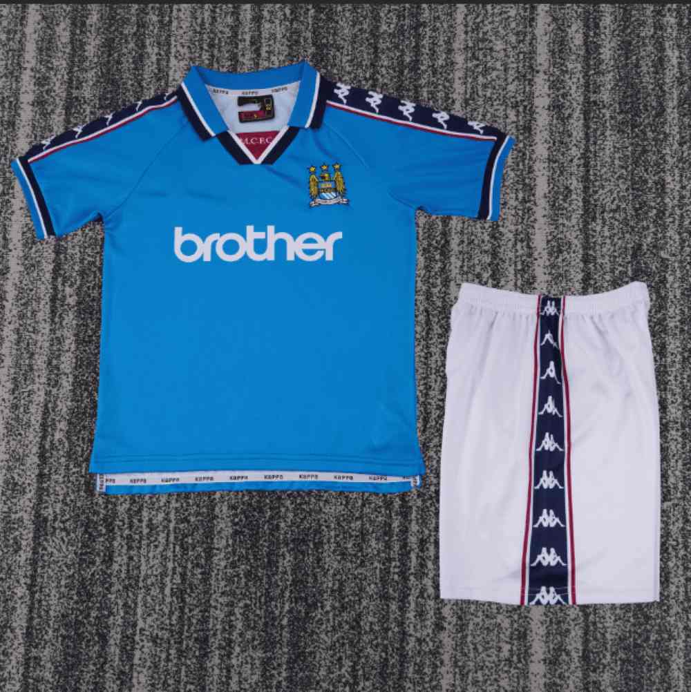 Niños Manchester City 1997-98 Local Kit