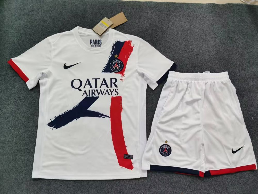 Kids Paris Saint-Germain 2025-26 Away Kit