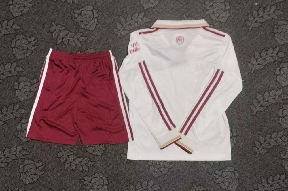 Niños Arsenal 2025-26 Tercera Long Sleeve Kit