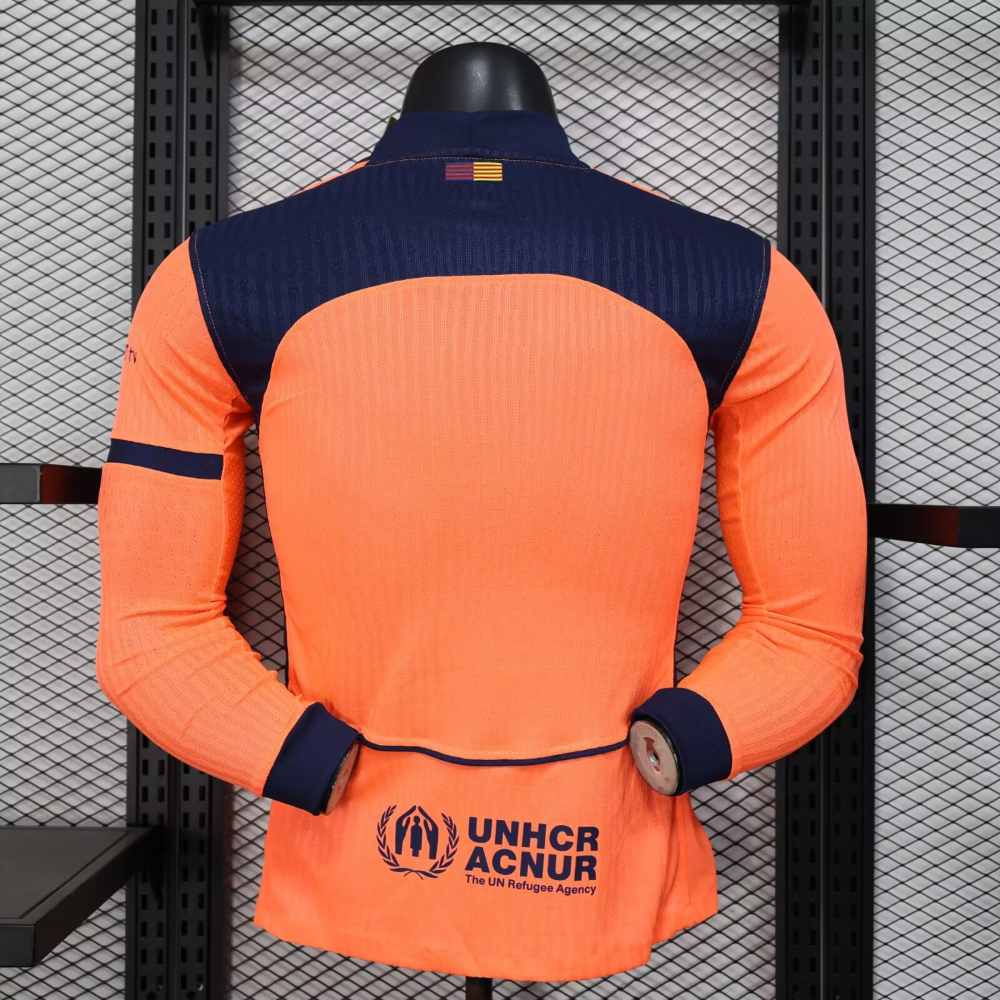 Barcelona 2025-26 Tercera camiseta versión jugador de manga larga