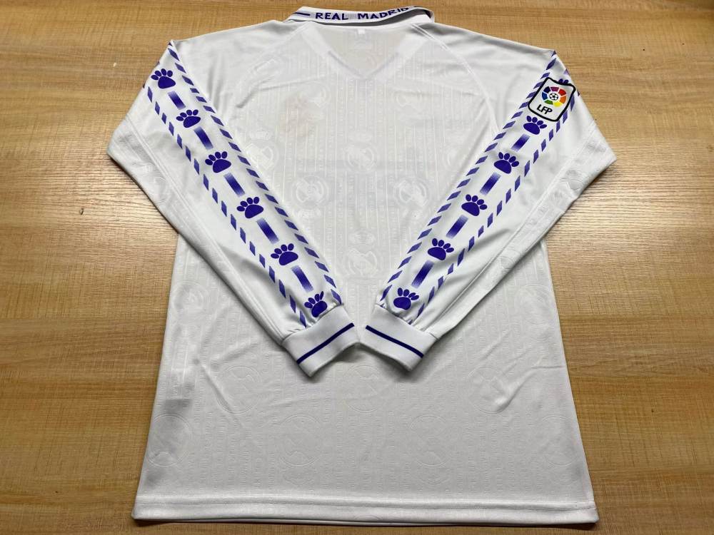 Real Madrid 1996-97 Camiseta local de manga larga