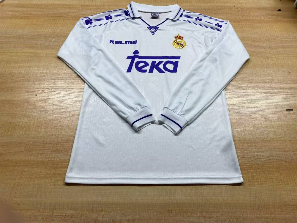 Real Madrid 1996-97 Camiseta local de manga larga