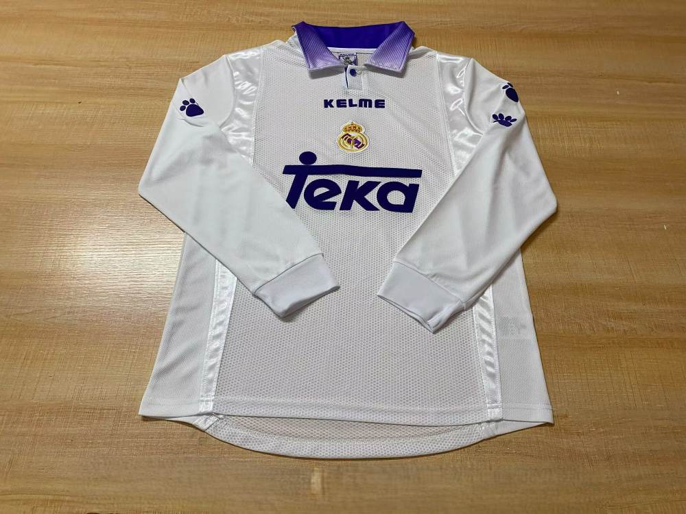 Real Madrid 1997-98 Camiseta local de manga larga