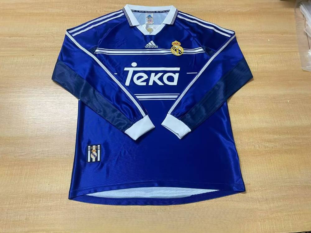 Real Madrid 1998-99 Camiseta visitante de manga larga