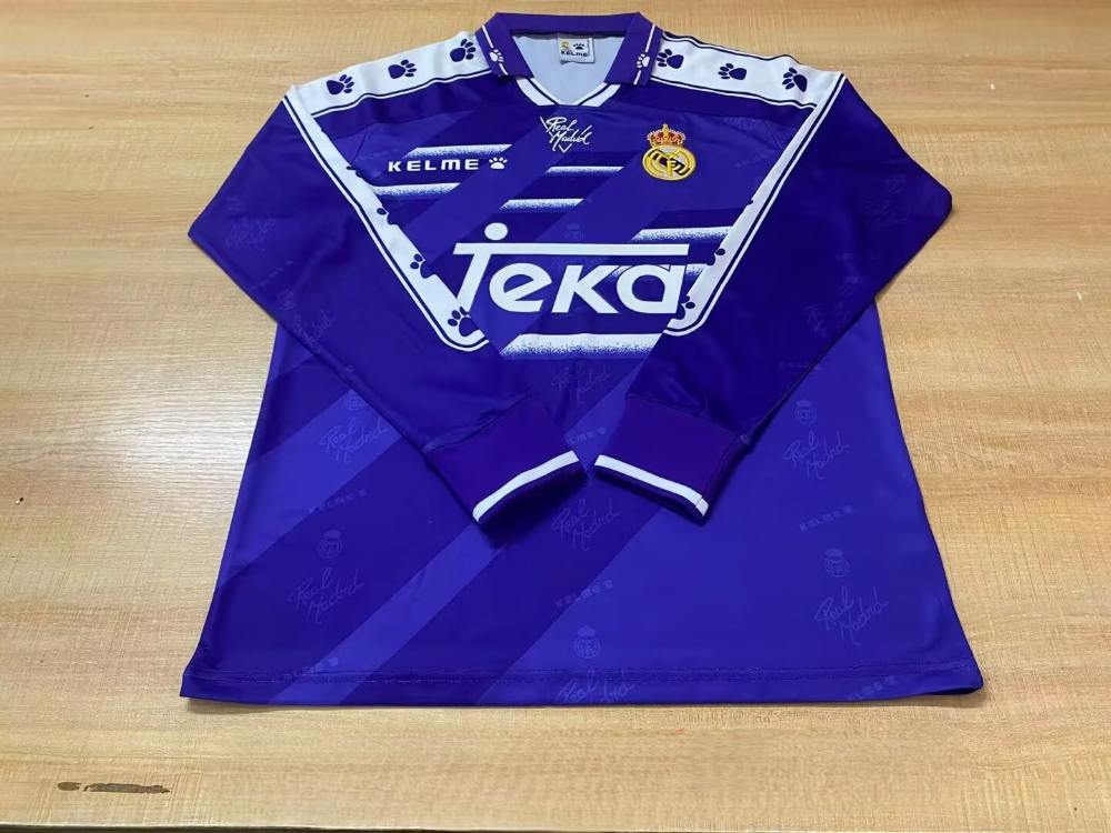 Real Madrid 1994-96 Camiseta visitante de manga larga