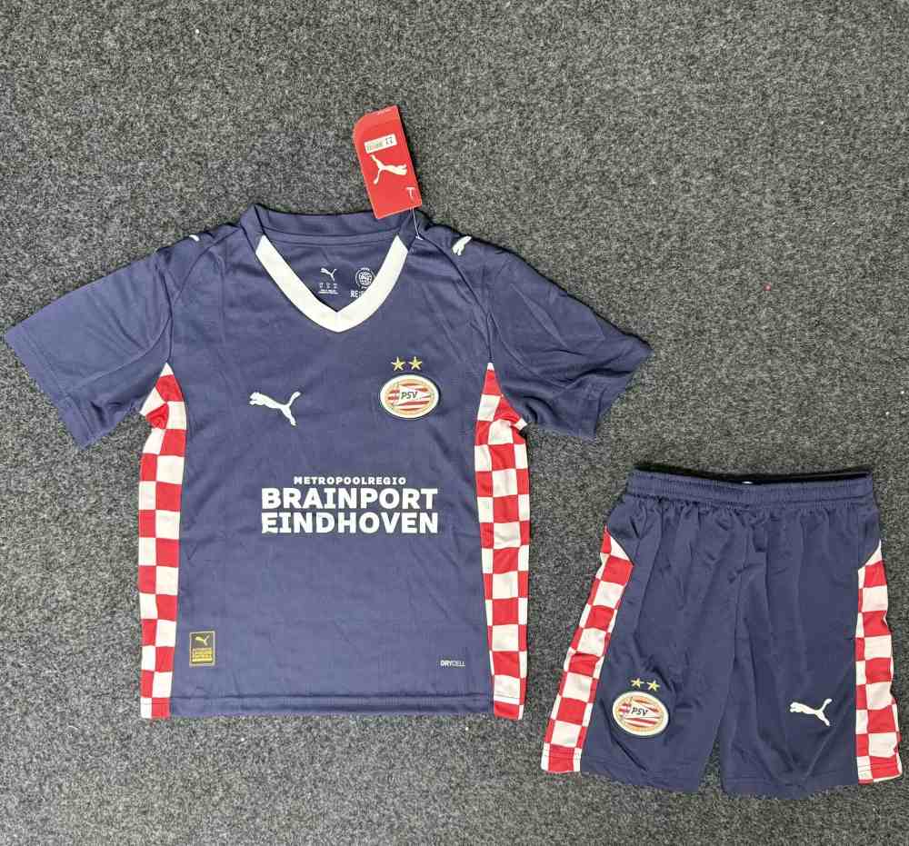 Niños PSV Eindhoven 2025-26 Visitante Kit