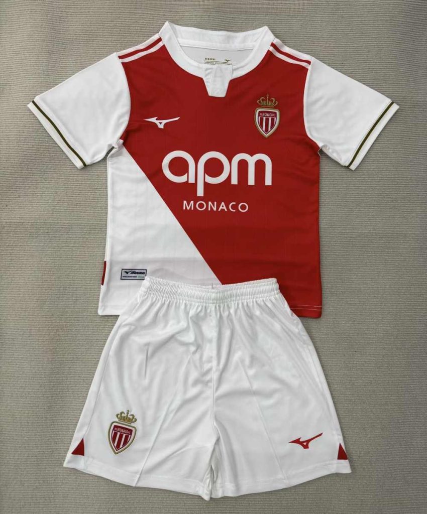 Kids Monaco 2025-26 Home Kit