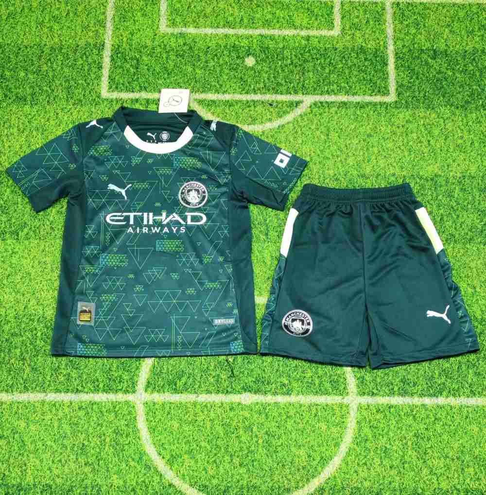 Niños Manchester City 2025-26 Cuarta Kit
