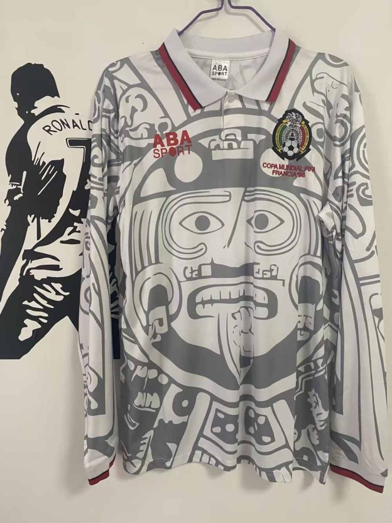 México 1998 Camiseta visitante de manga larga