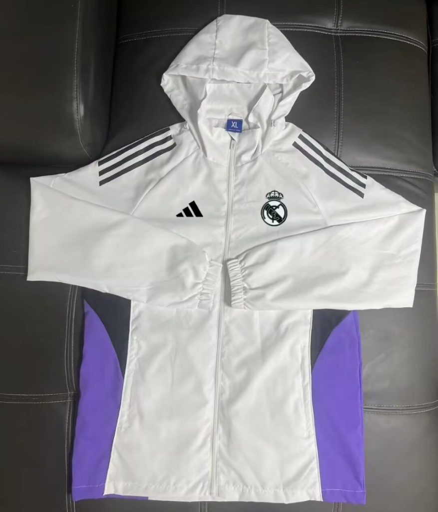 Real Madrid 2025 Cortavientos with Hat